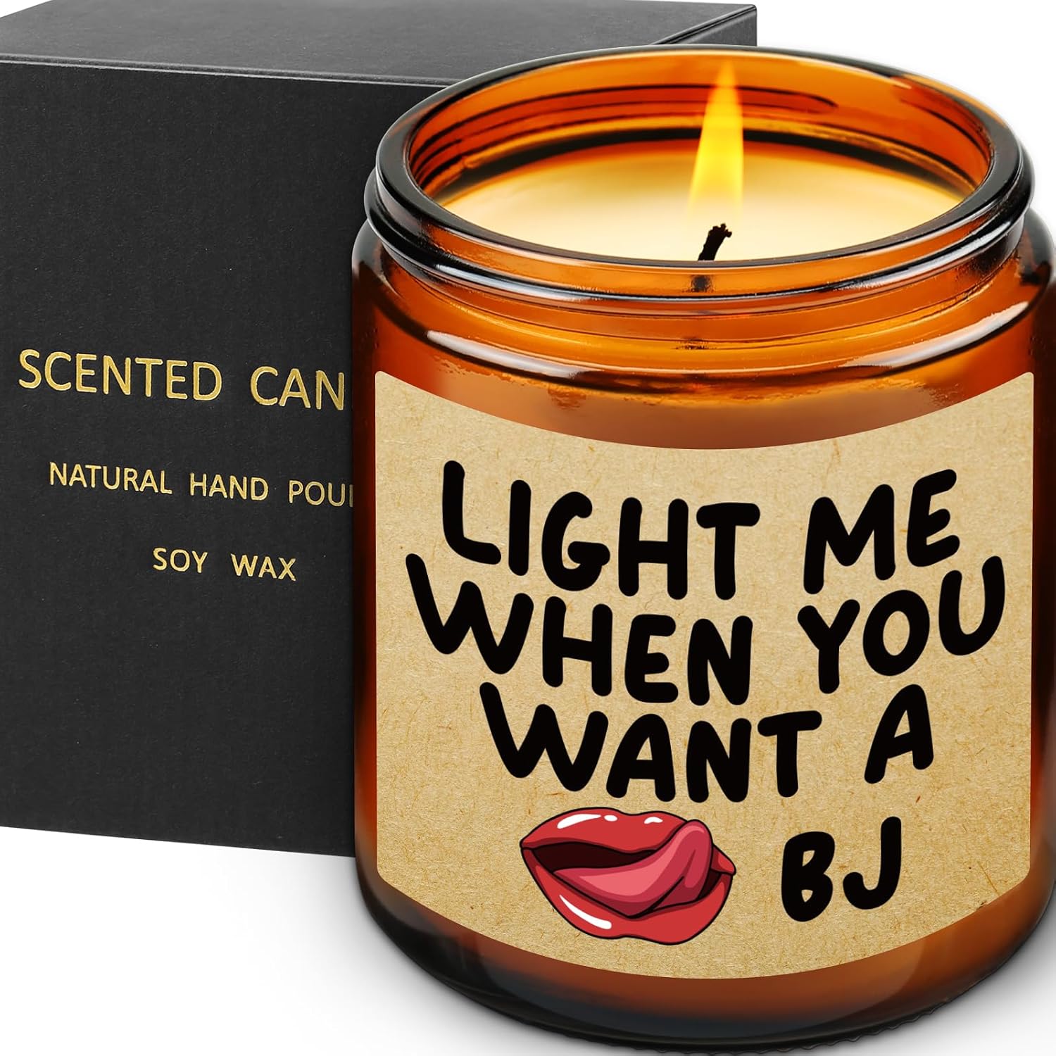 Funny Lavender Candle for Him Manly and Hilarious Gift