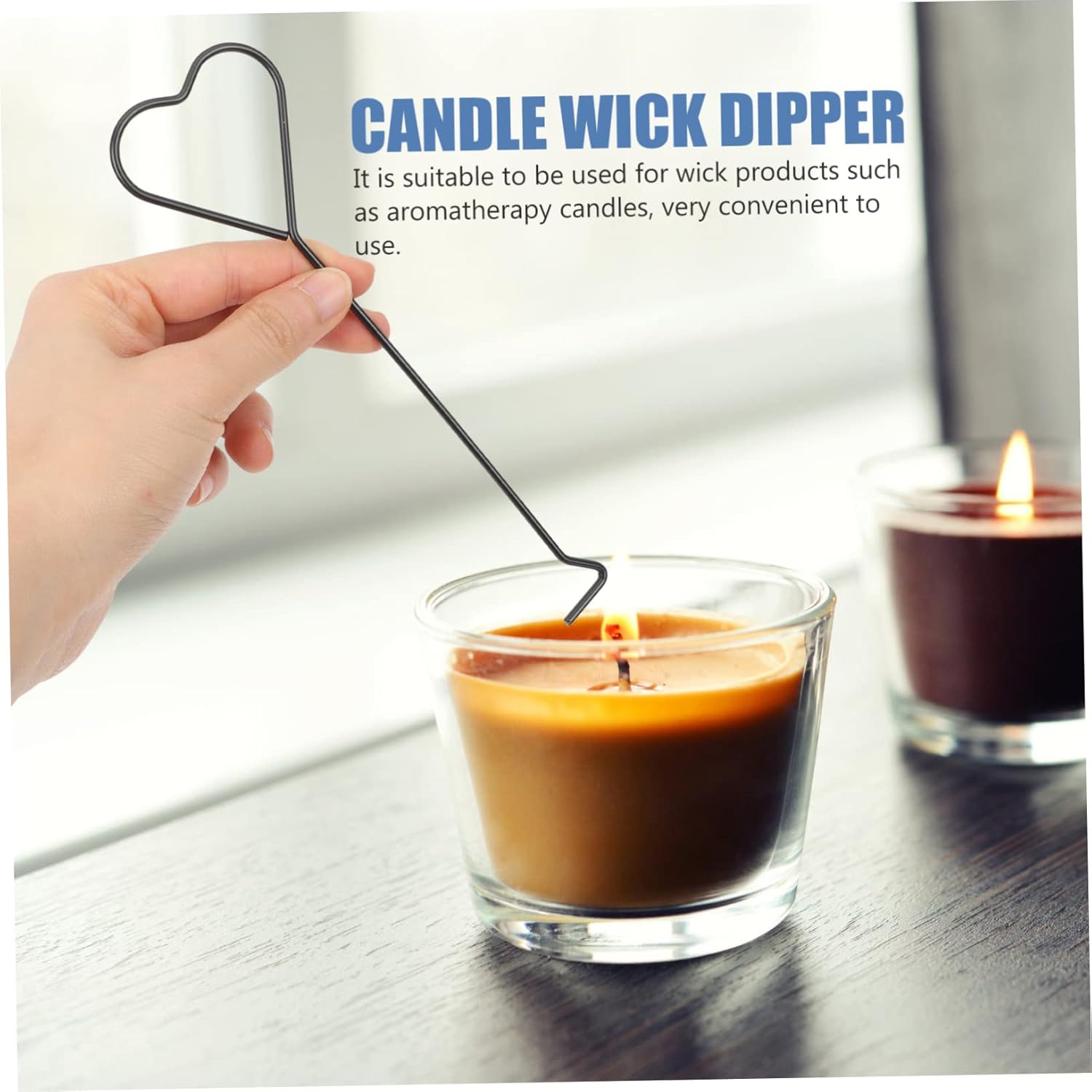 4pcs Candle Wick Metal Dipper Set Stainless Steel Candle Snuffer Hook Accessories