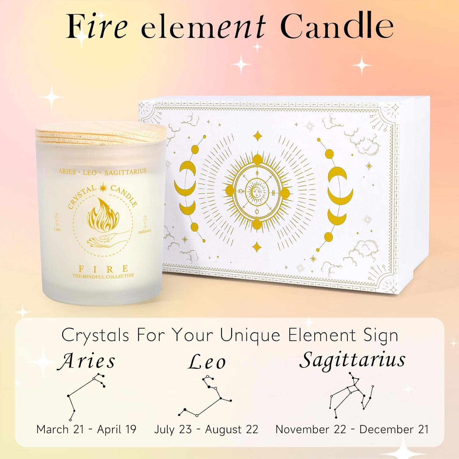 Luxury Candle Set for Fire Signs