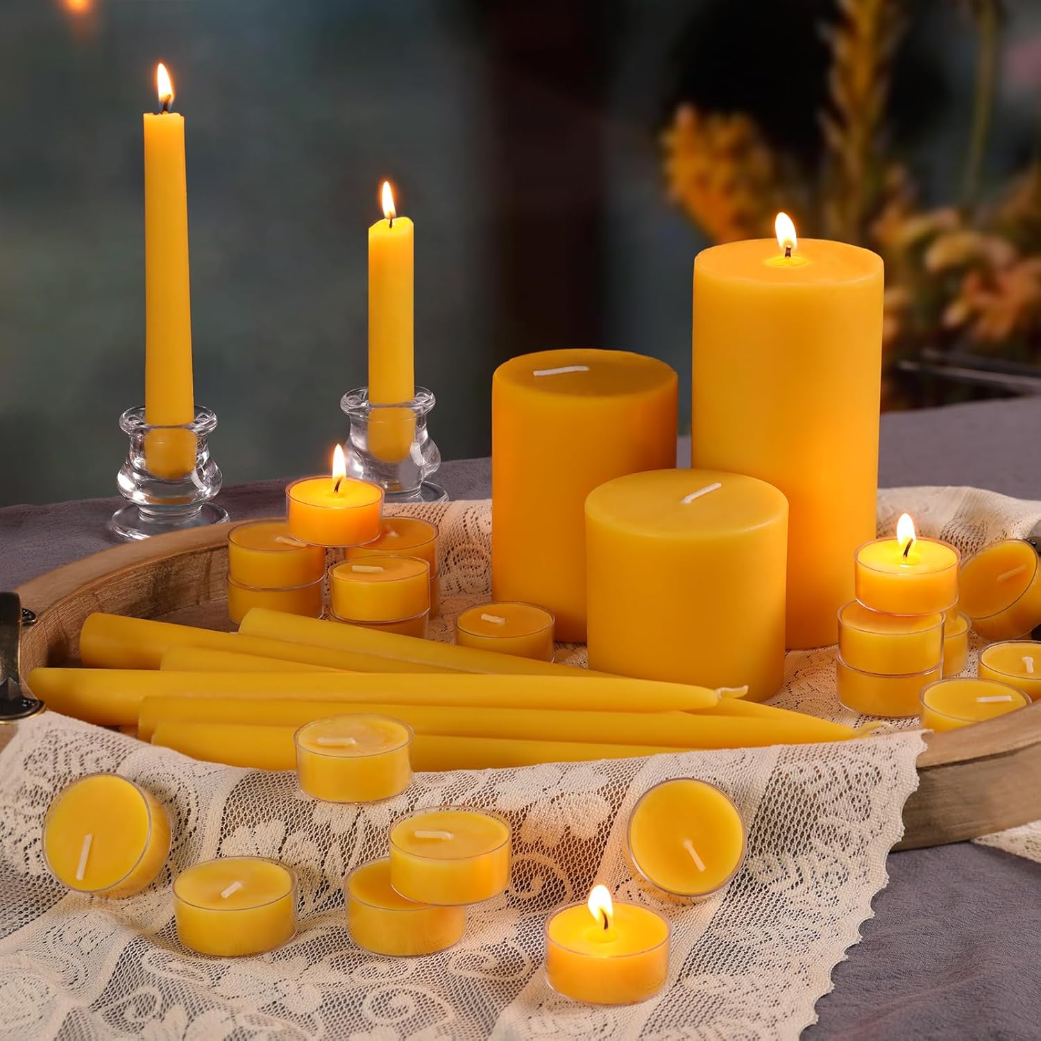 Volens Pure Beeswax Candles Set 345 Hour