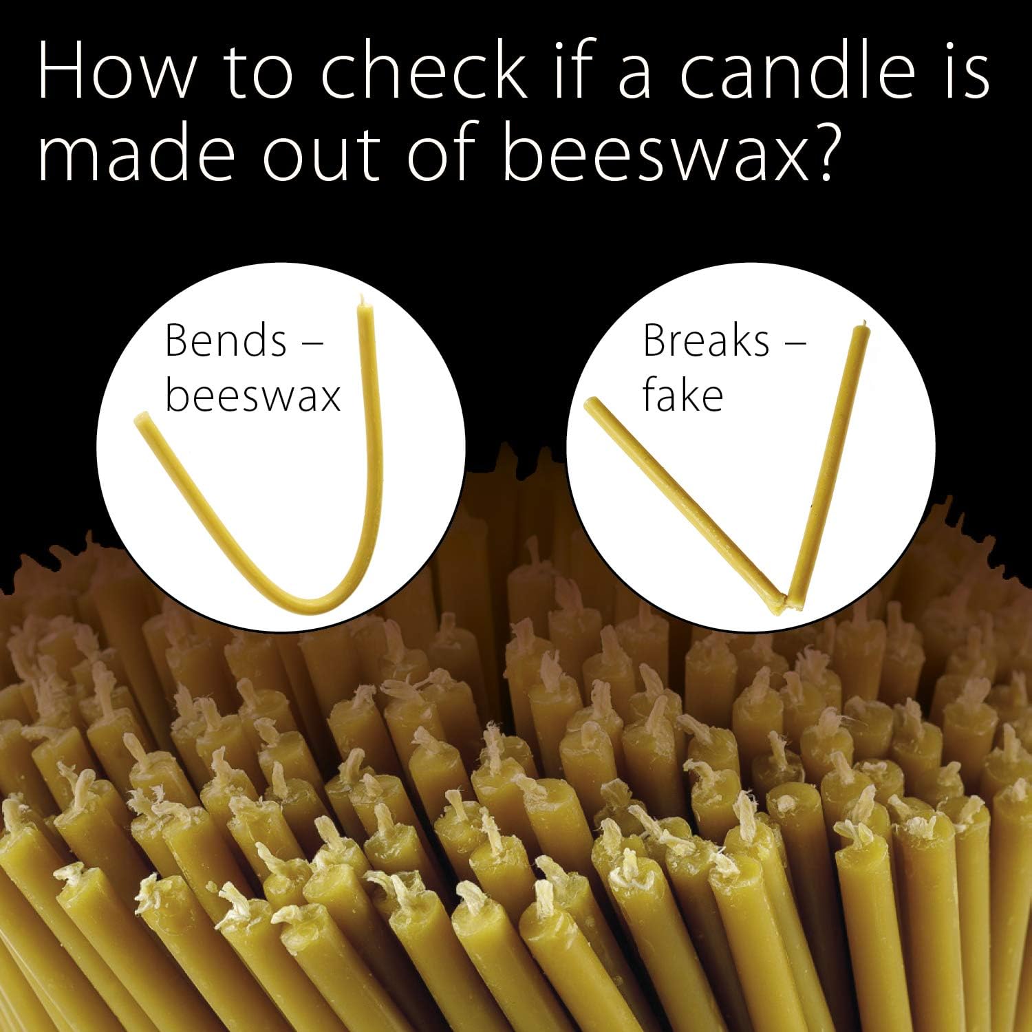 Danilovo Pure Beeswax Candles - Honey Scented Drip Free Smokeless Pack of 100