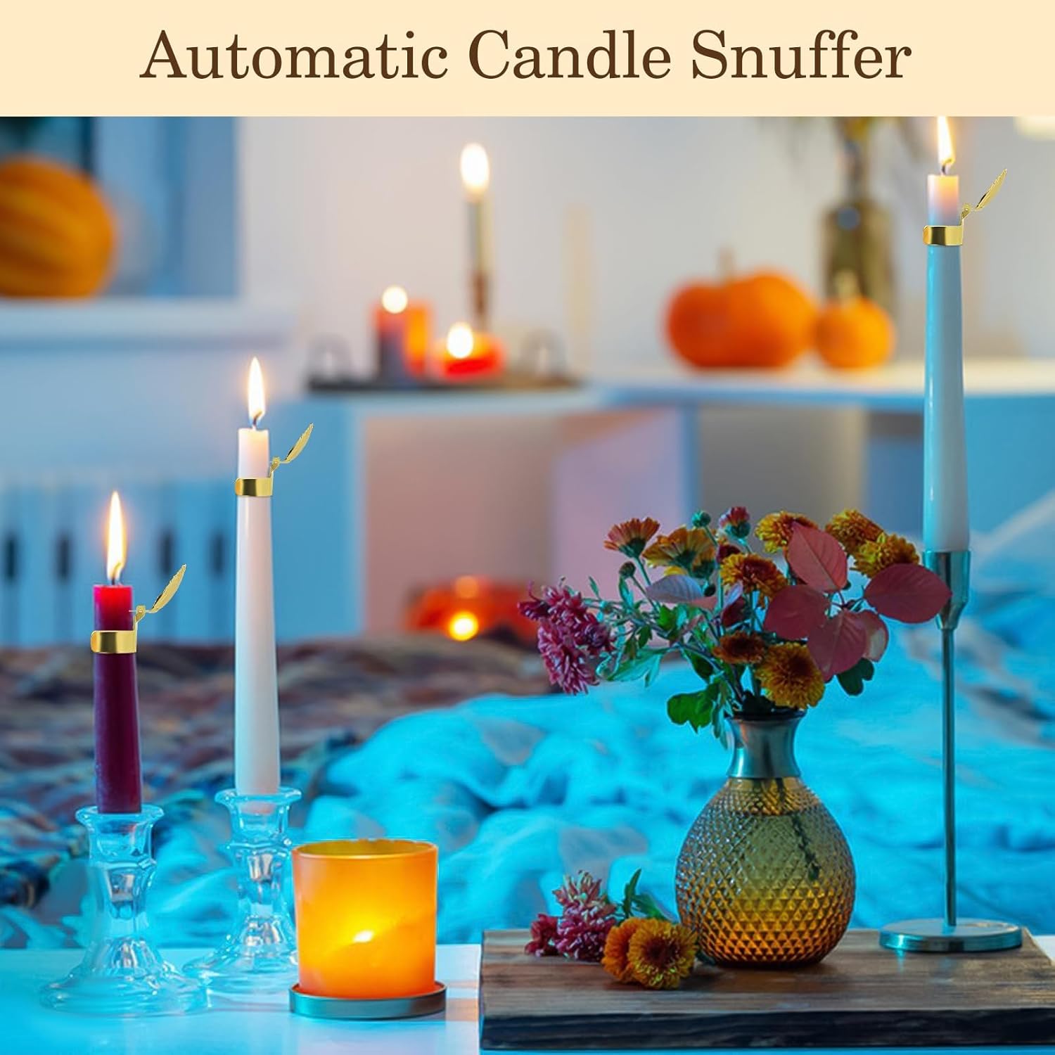 Automatic Candle Extinguisher with Gold Finish