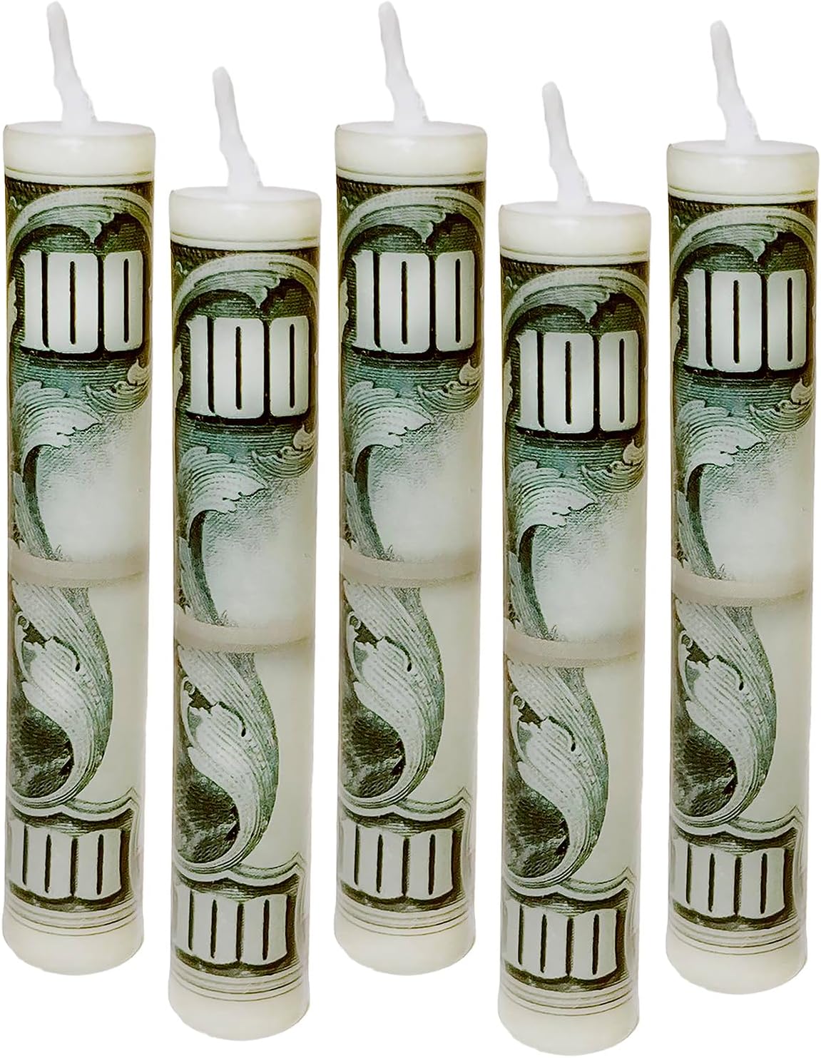 Money Shaped Birthday Candles - 5 Pack Set