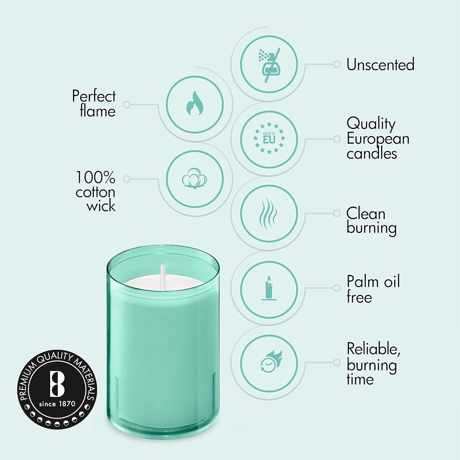 BOLSIUS 24 Hour Votive Candles 20 Pack