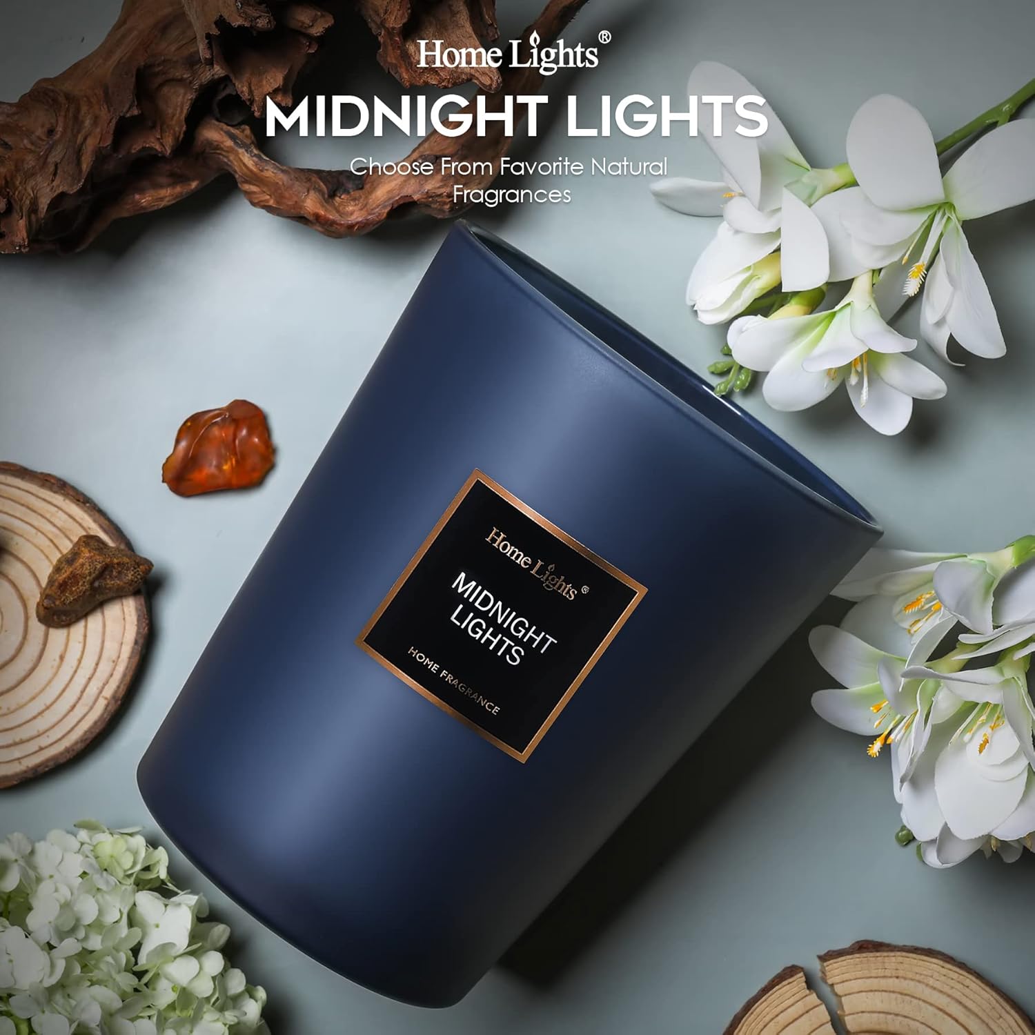 HomeLights 333oz Soy Candles 130 Hours Midnight Lights