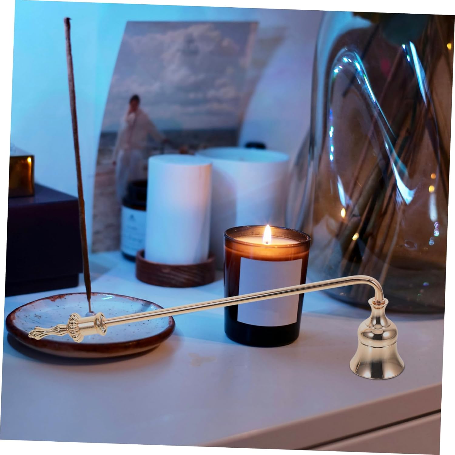 Magiclulu Candle Wick Snuffer Portable Long Handle Tool