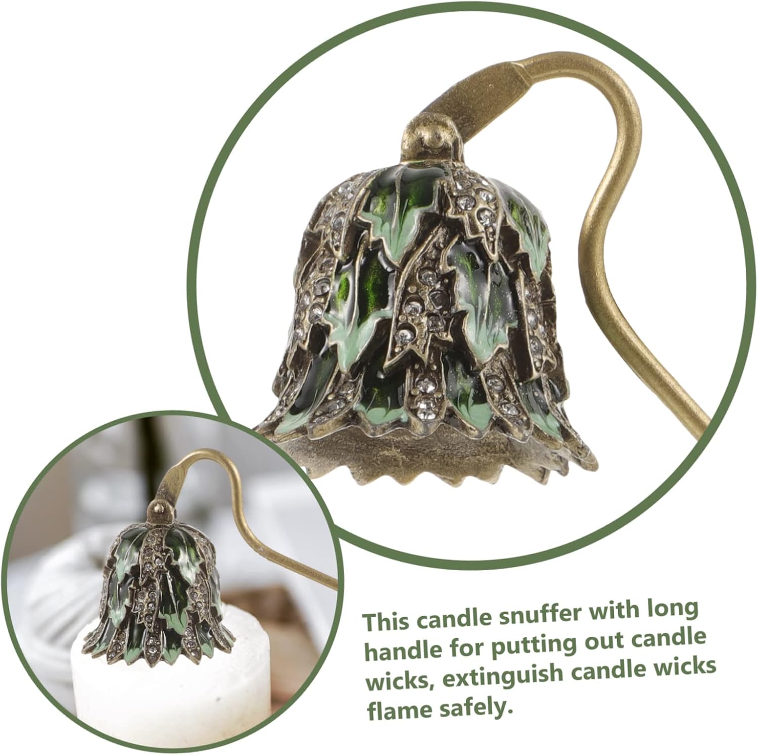 Candle Snuffer Tool Set with Wick Trimmer and Dipper