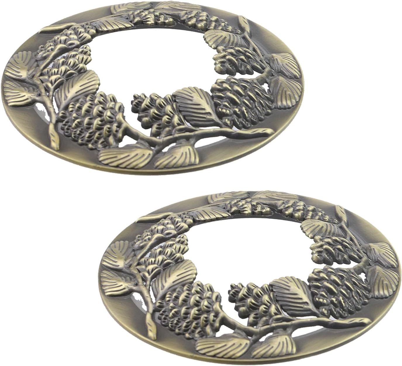 2 Pcs Bronze Pinecone Scented Candle Covers