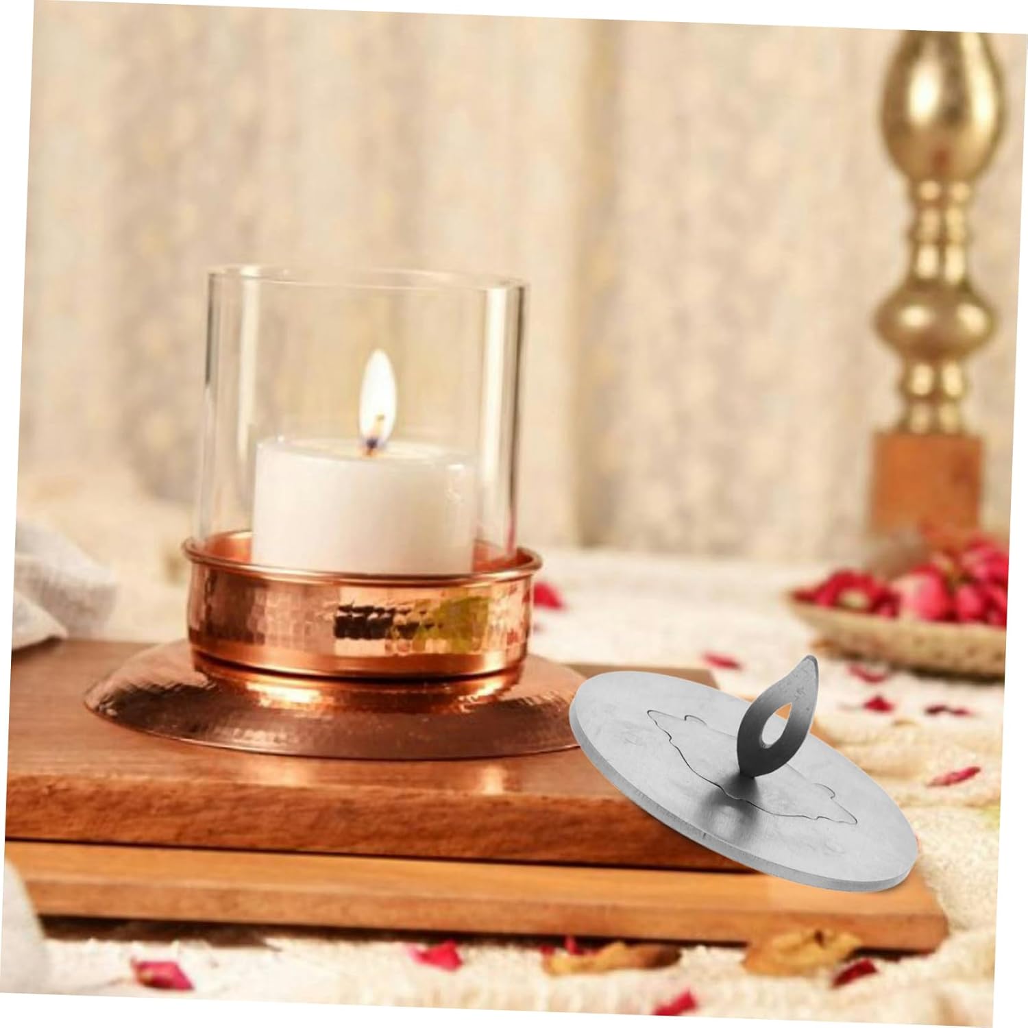 Stainless Steel Candle Snuffer Tool for Safe Flame Extinguishing