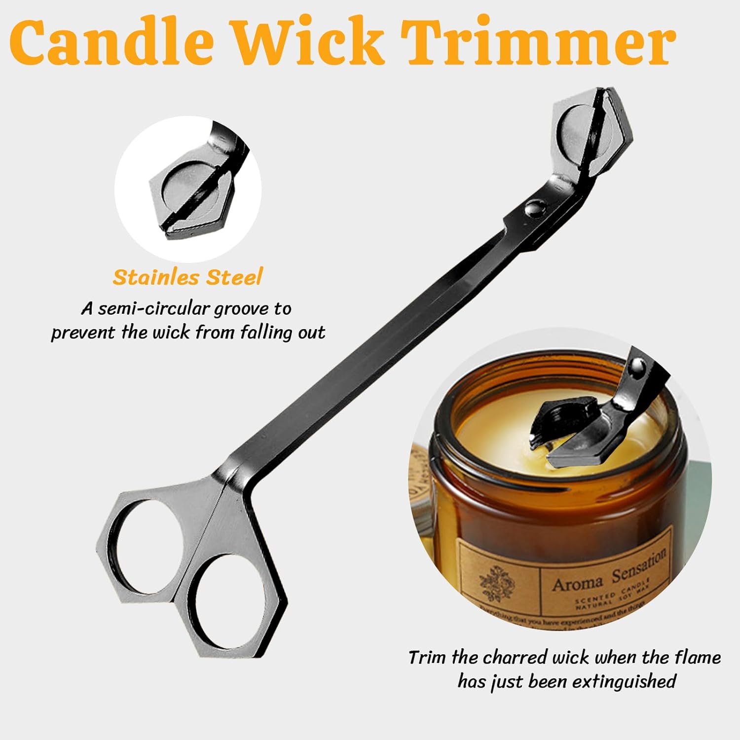 Premium 4 in 1 Candle Accessory Set - Black
