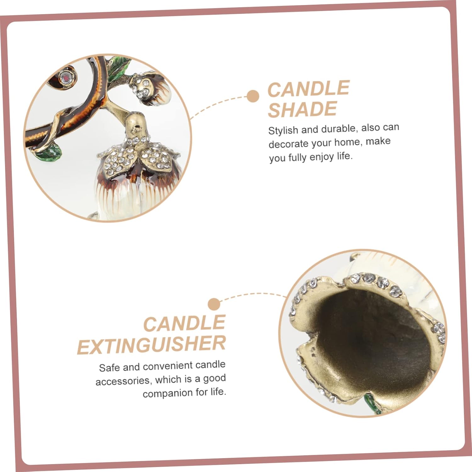 IMIKEYA 100g Candle Snuffer Handle for Aromatherapy and Scented Candles