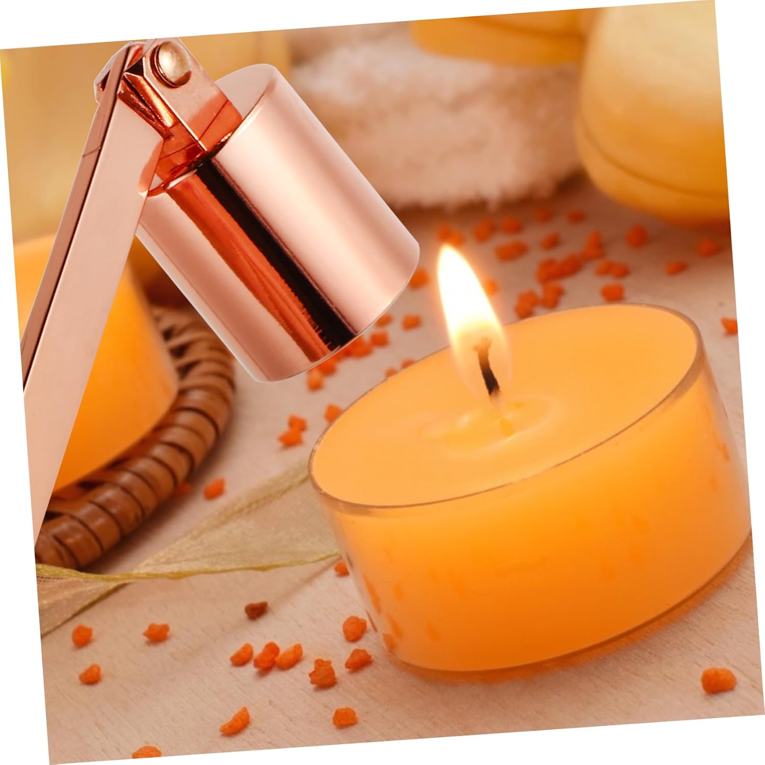 DECHOUS 2 Pcs Candle Wick Cover Snuffer Cap Set