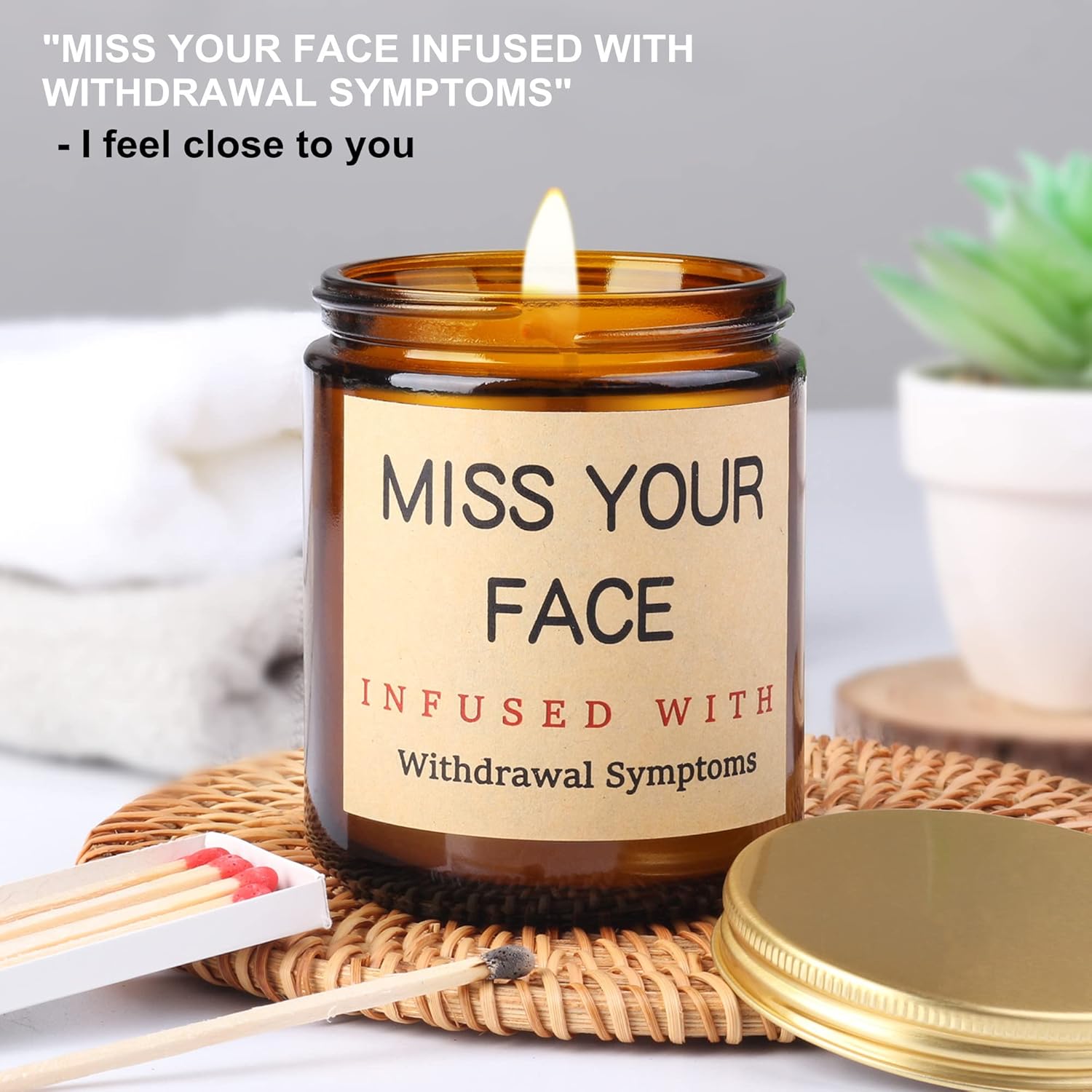 Lavender Scented Soy Wax Jar Candles - Personalized Gifts for Friends and Family