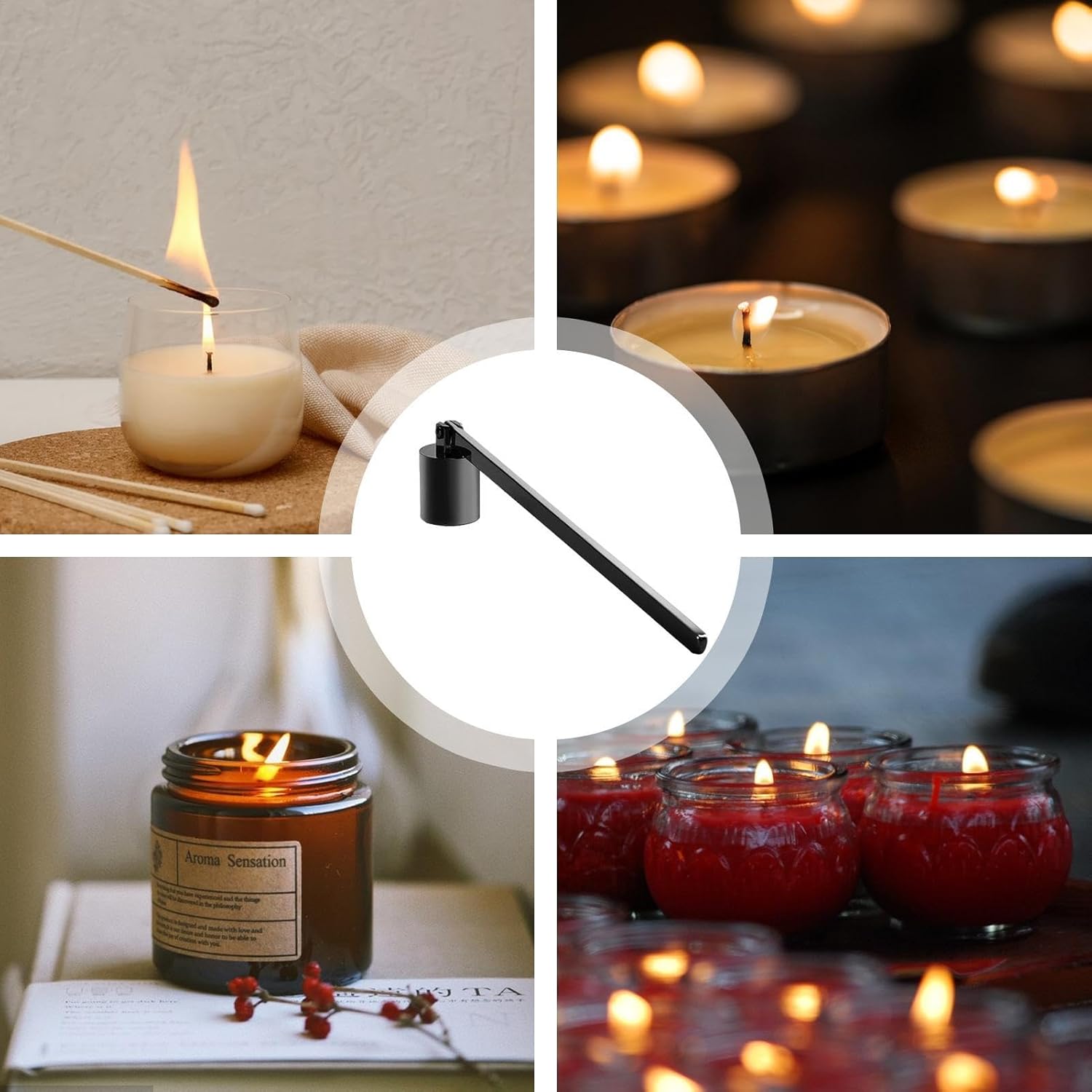Stainless Steel Candle Snuffer with Long Handle