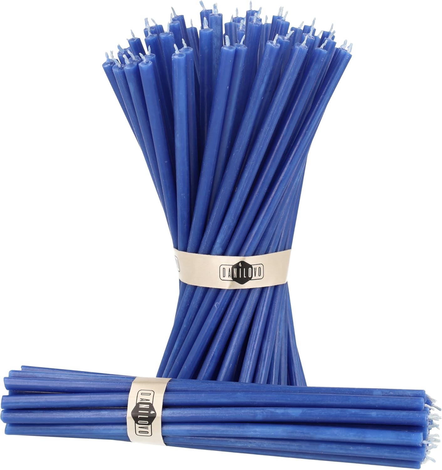 Danilovo Thin Taper Beeswax Candles - Honey Scented Pack of 50
