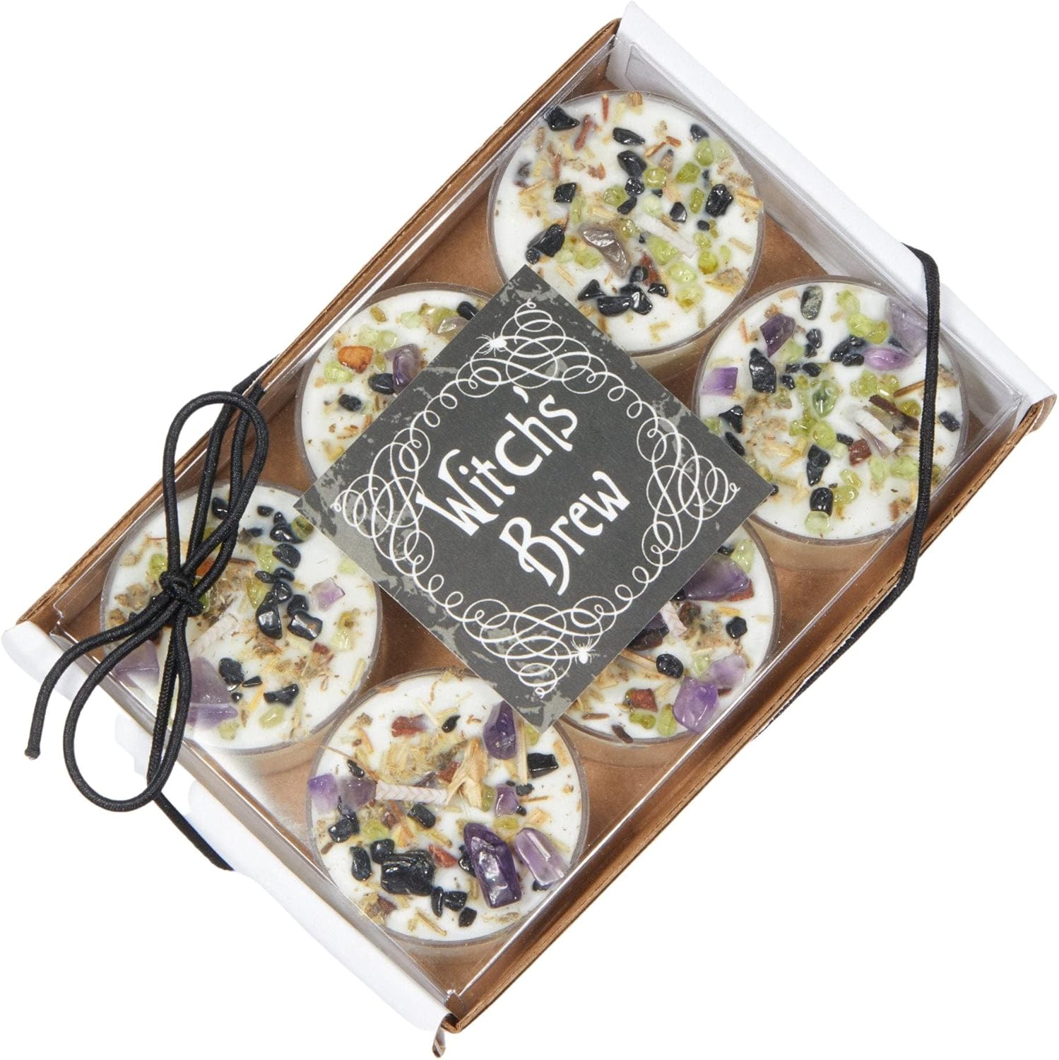 Witchs Brew Candle - Fall Scented with Herb Crystal