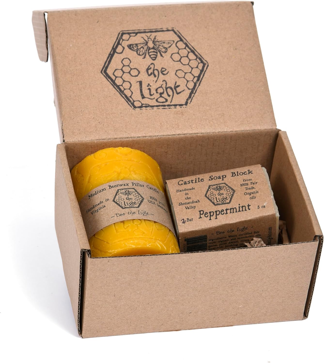Bee The Light Candle and Soap Gift Set