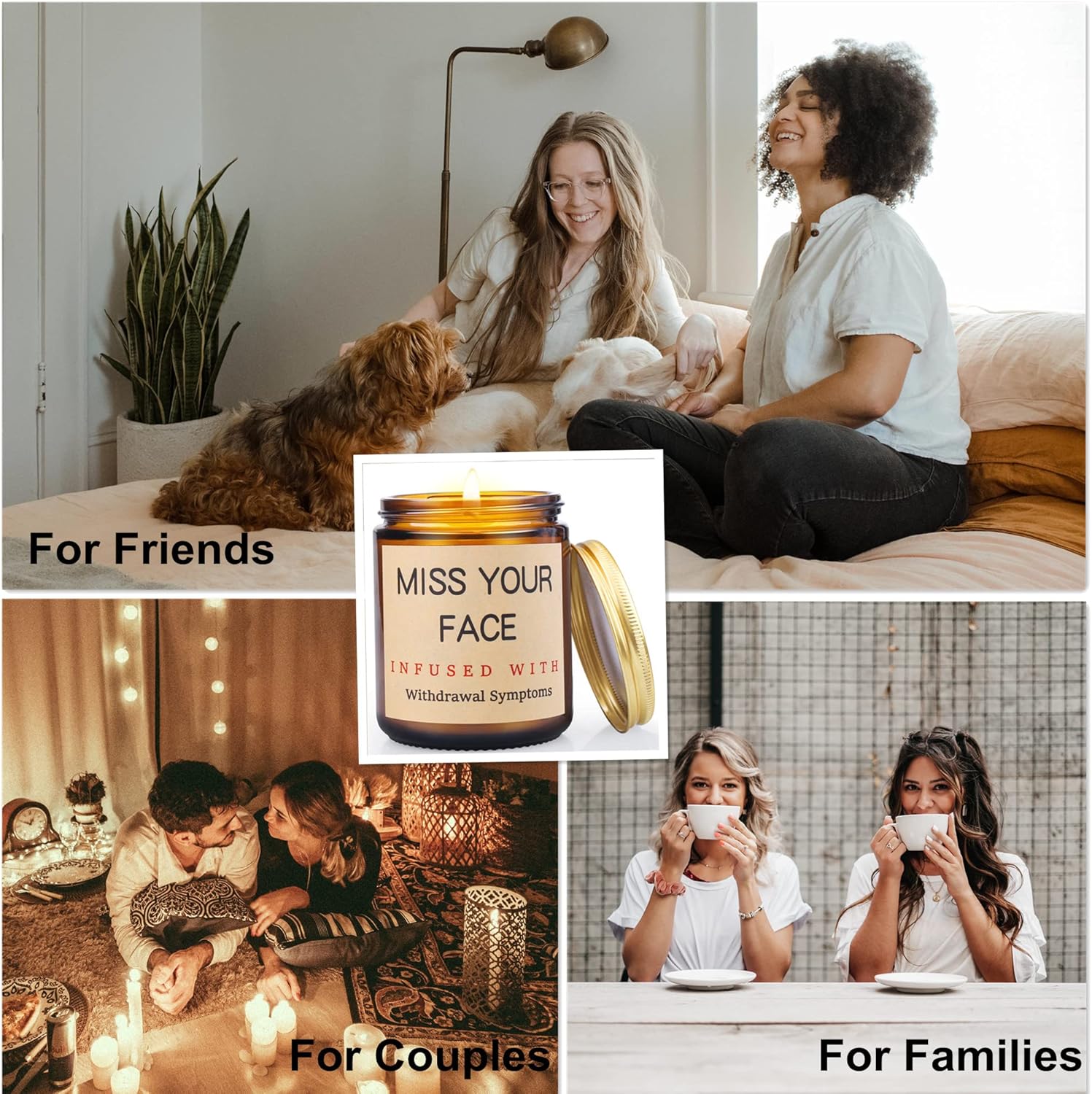 Lavender Scented Soy Wax Jar Candles - Personalized Gifts for Friends and Family