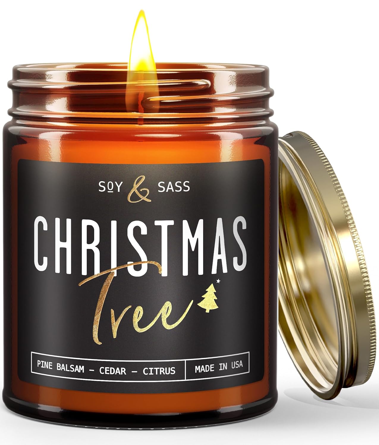 Christmas Tree Candles Scented Balsam Cedar Citrus