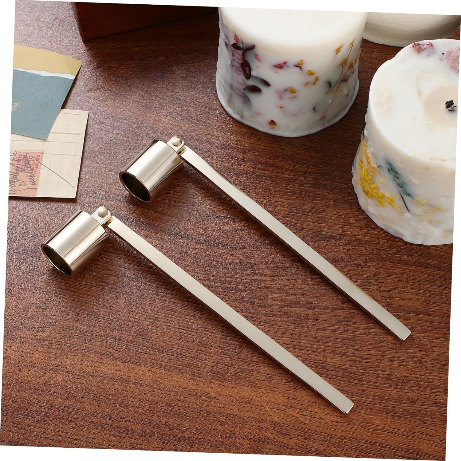IMIKEYA 4pcs Candle Snuffers Ergonomic Handles