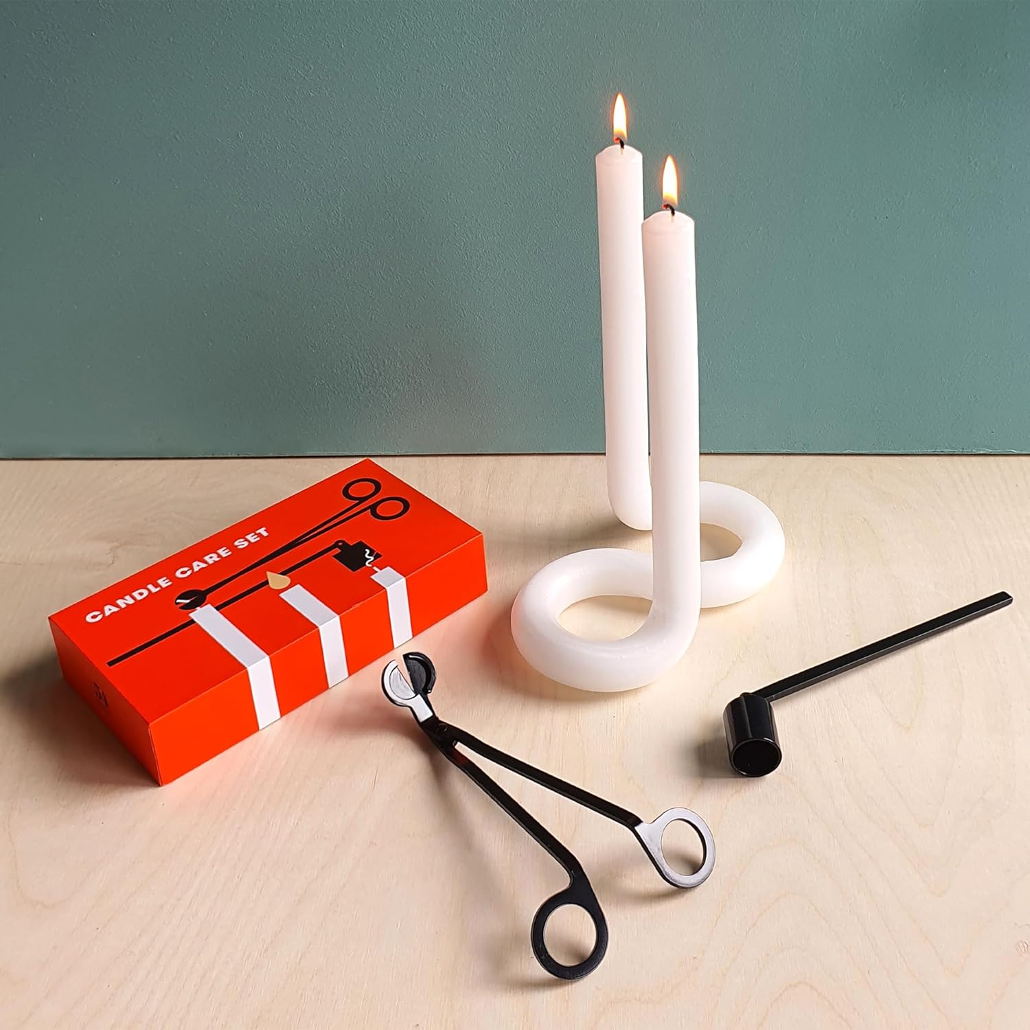 Candle Care Set with Wick Trimmer and Snuffer