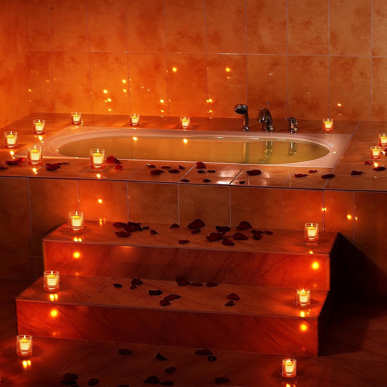 50 Pieces 15 Inch Unscented Floating Candles for Centerpieces