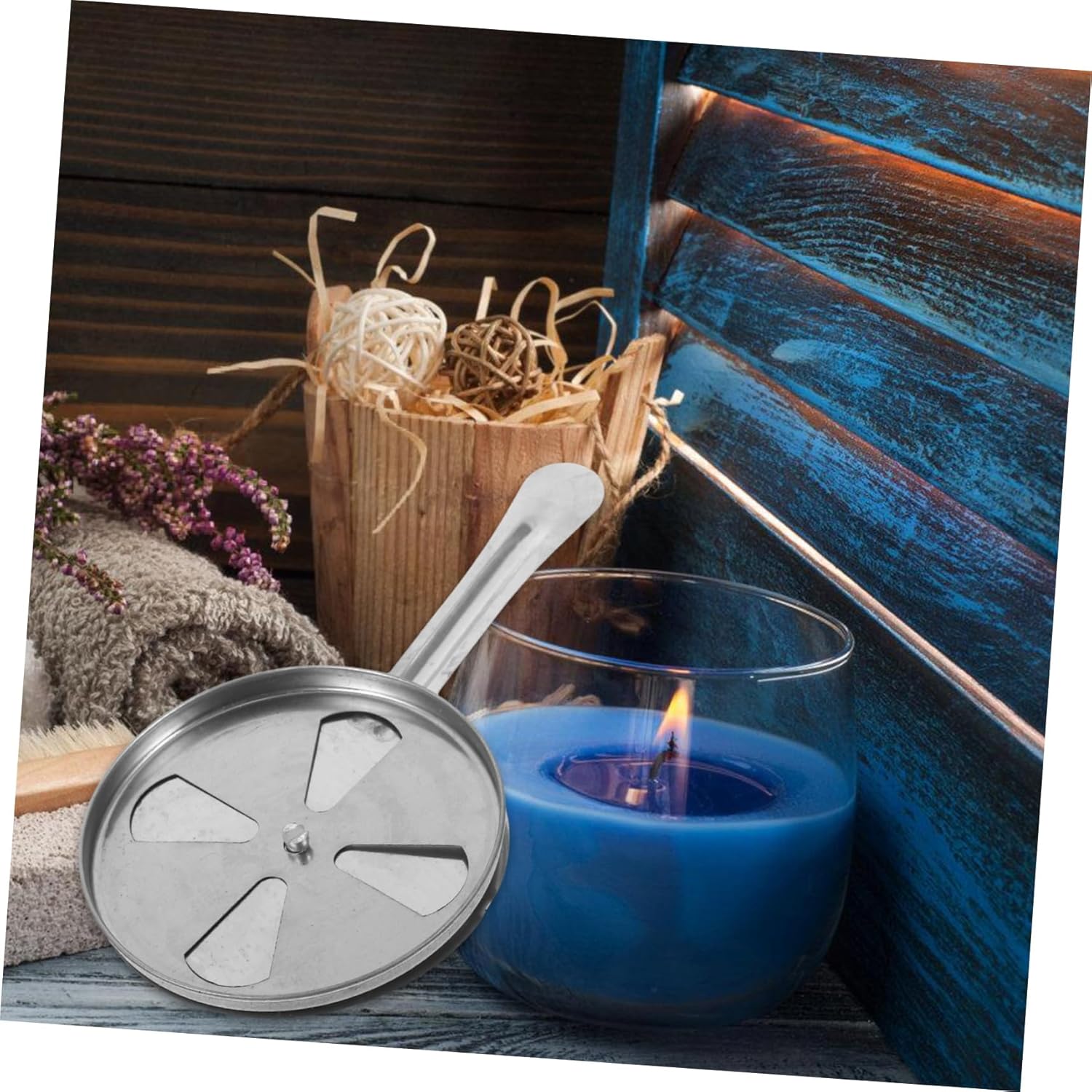 Stainless Steel Adjustable Candle Snuffer Cover for Oil Lamps