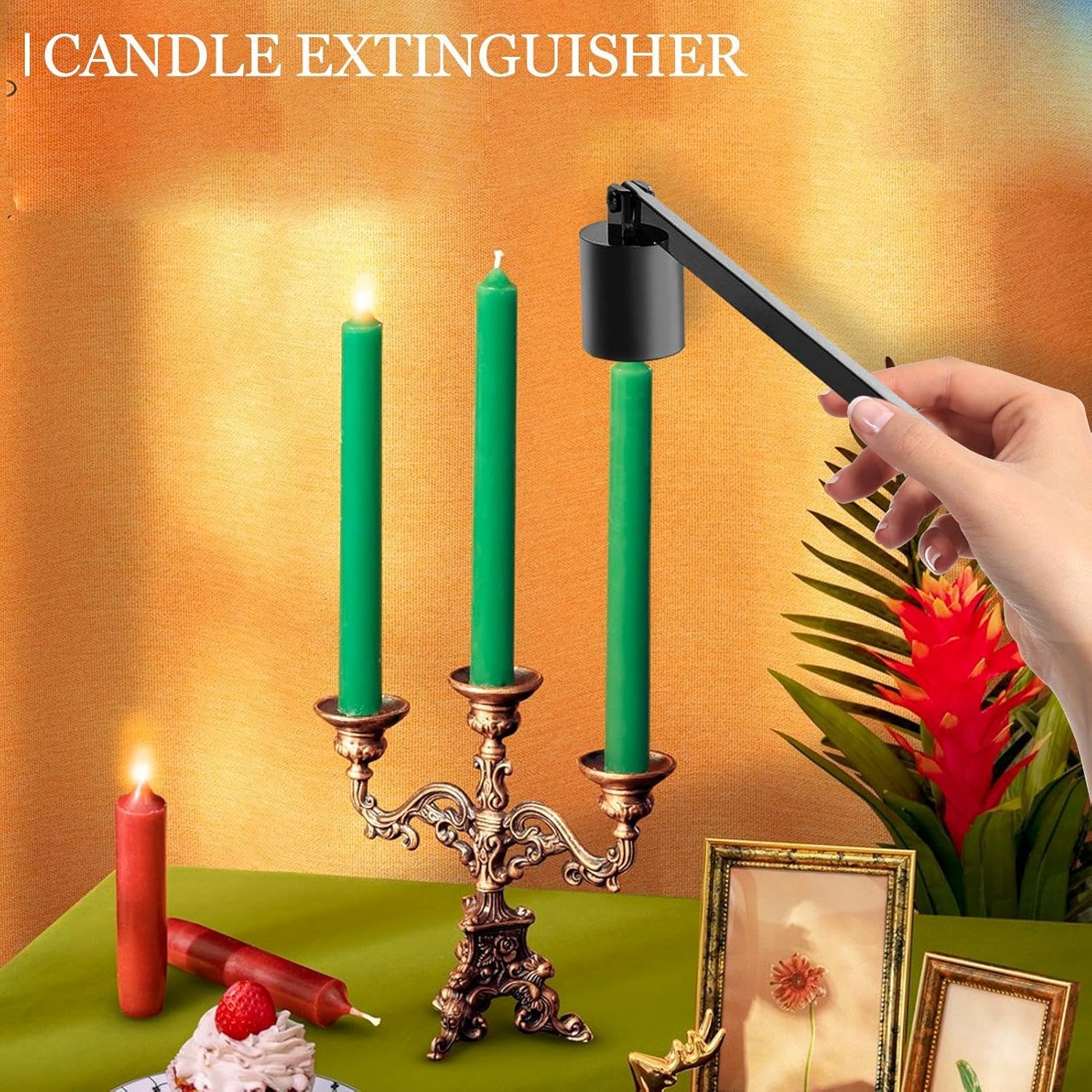 Stainless Steel Candle Snuffer with Long Handle