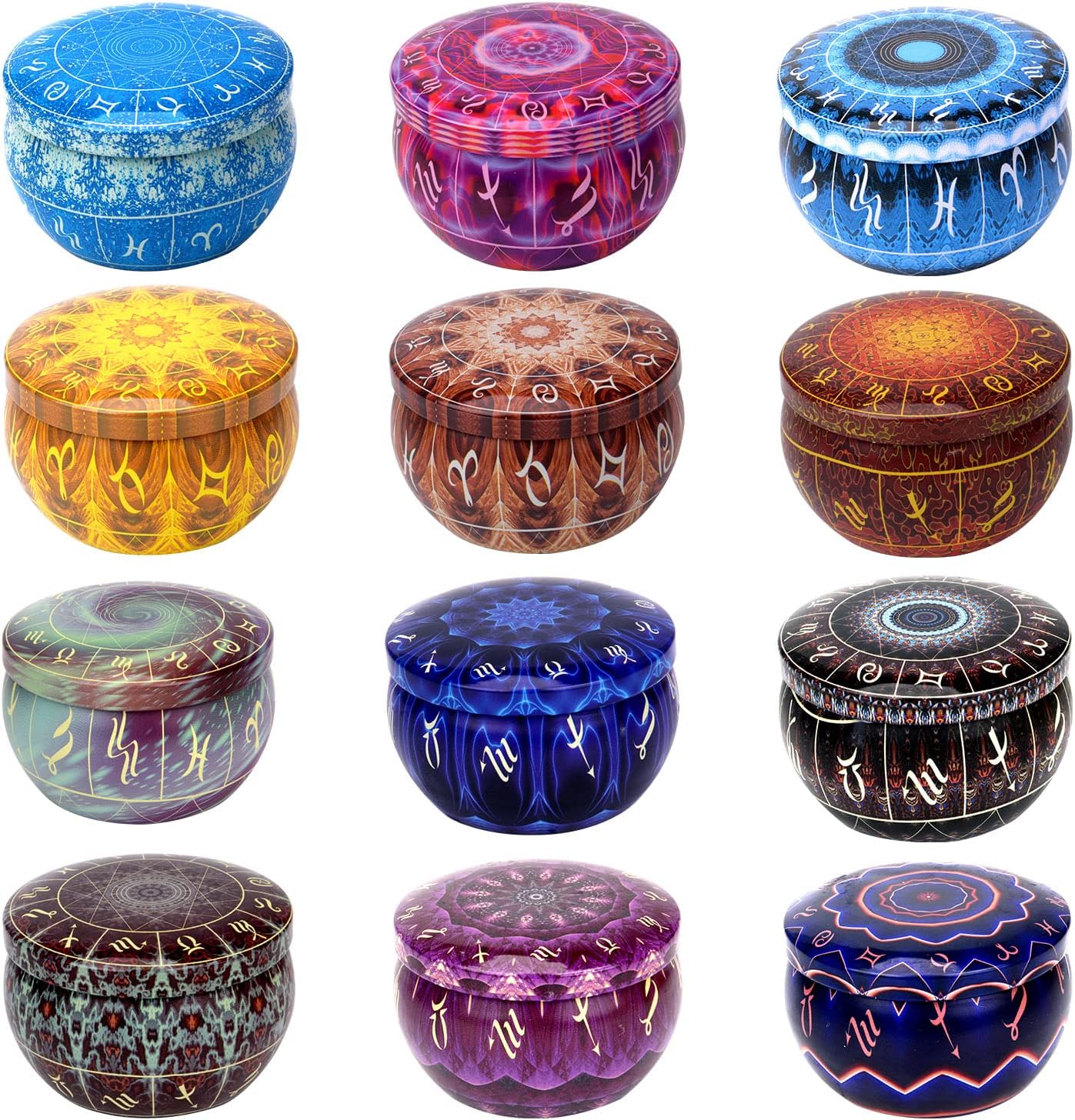 12 Constellations Scented Candle Gift Set