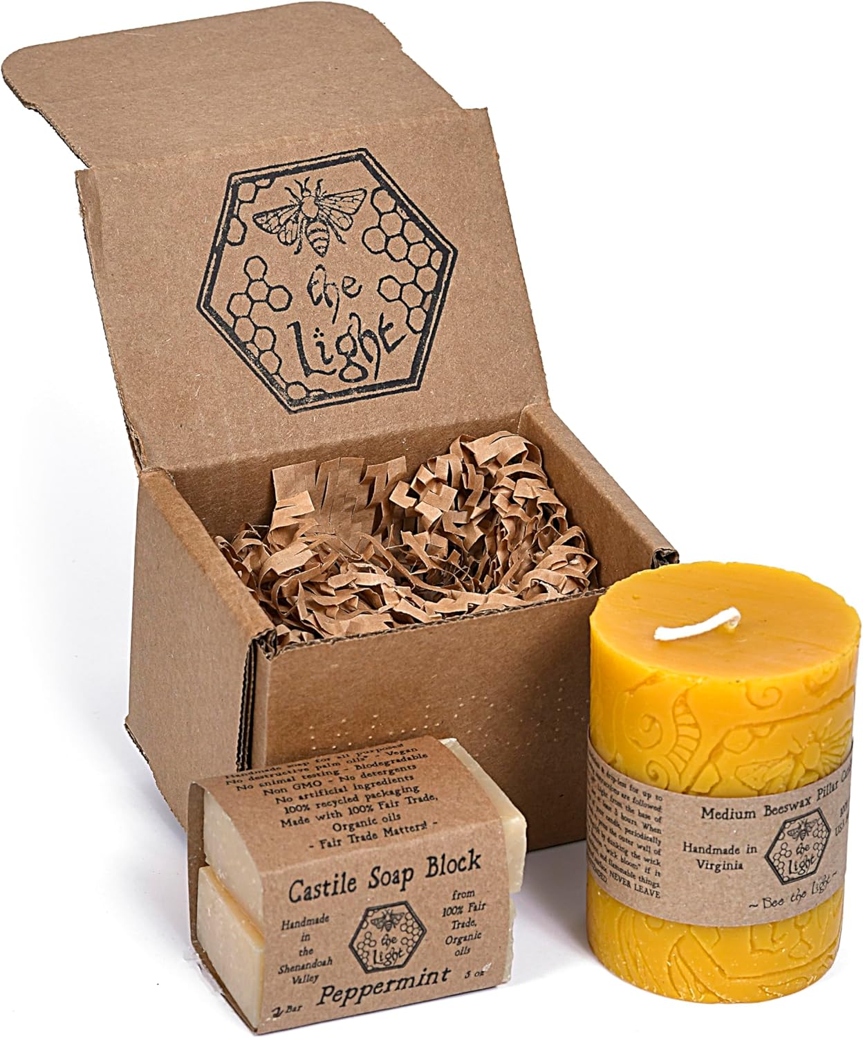 Bee The Light Candle and Soap Gift Set