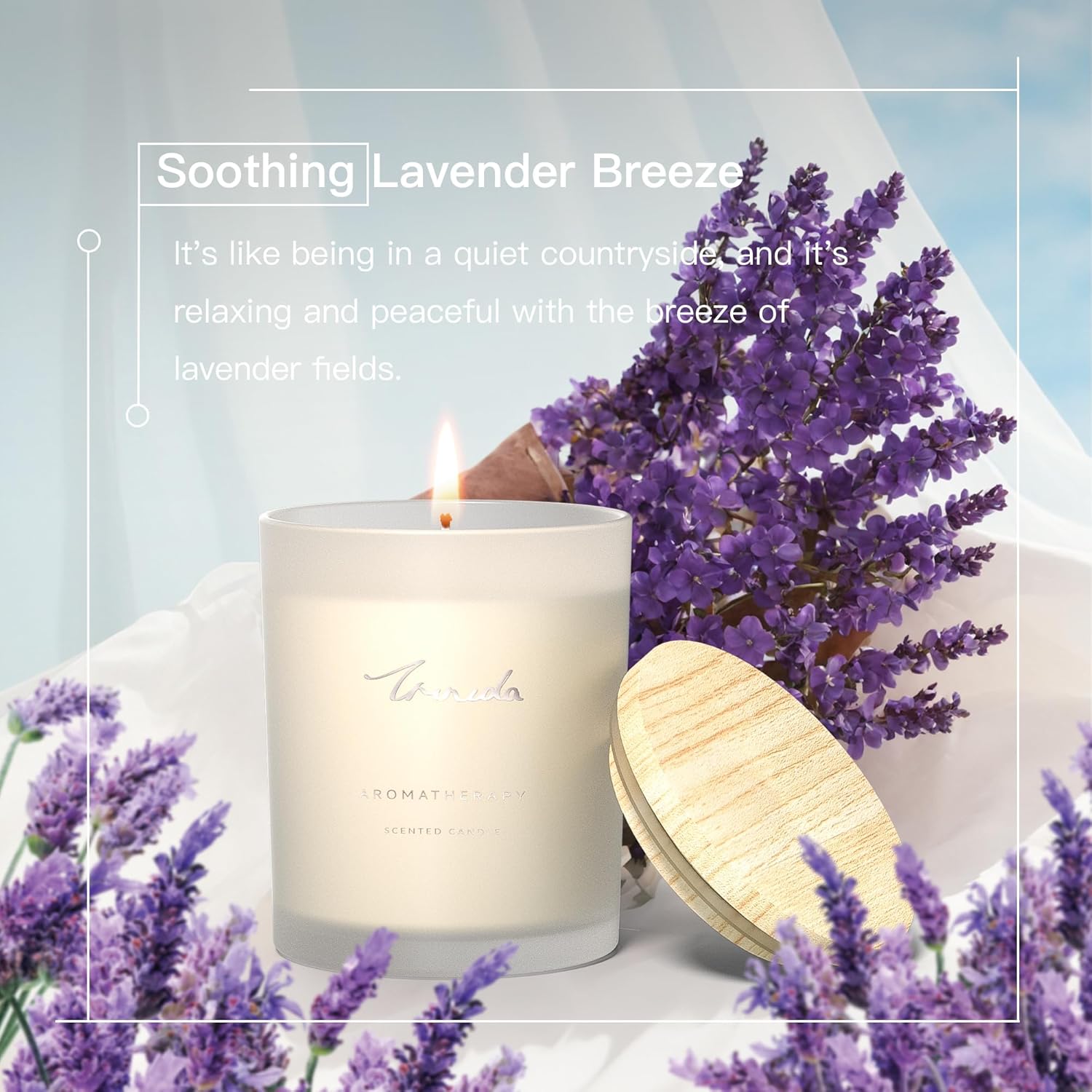 TRINIDa 6-Piece Candle Set with 120Hrs Burn Time