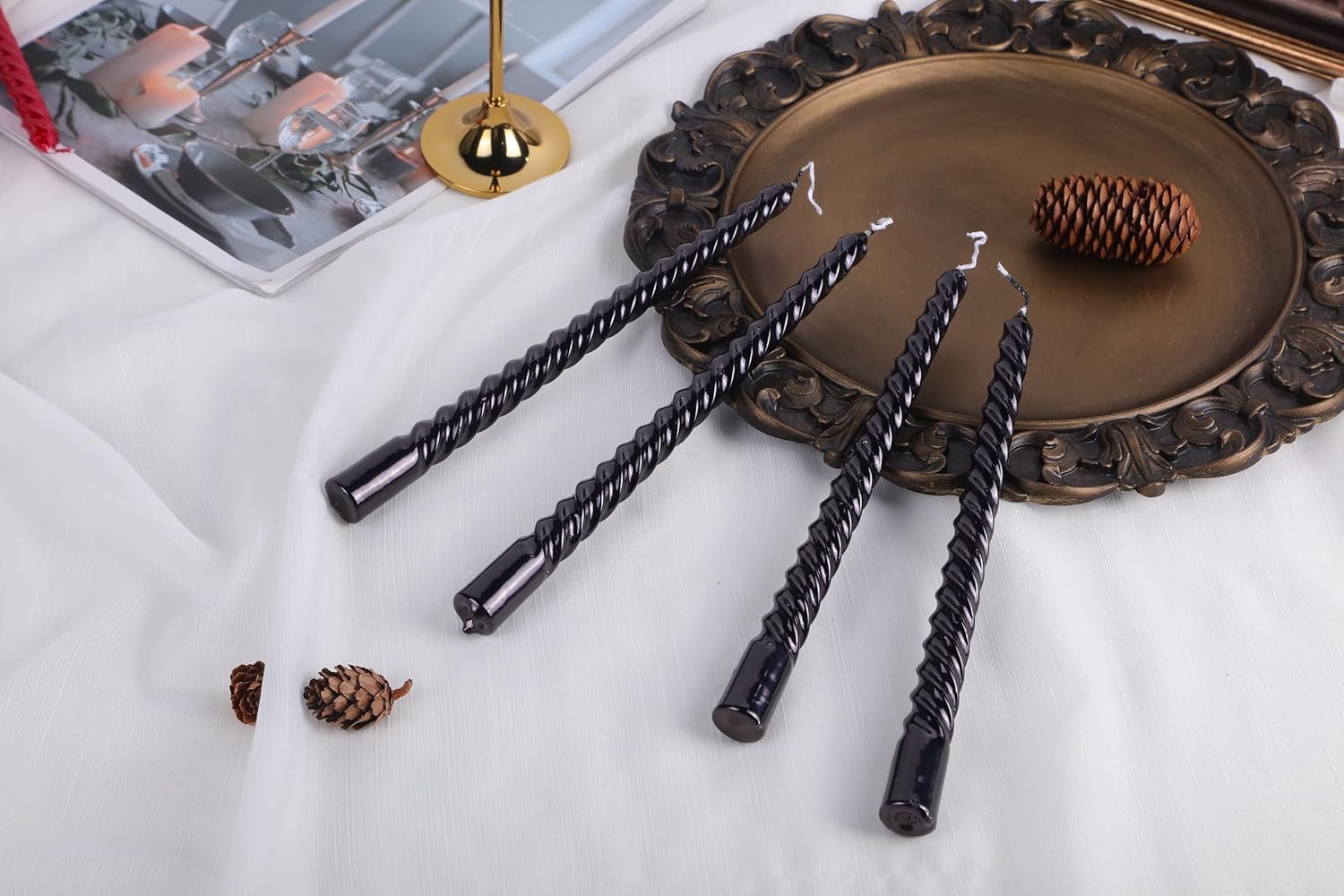 Wrcevtor 10 inch Taper Candles Set of 4