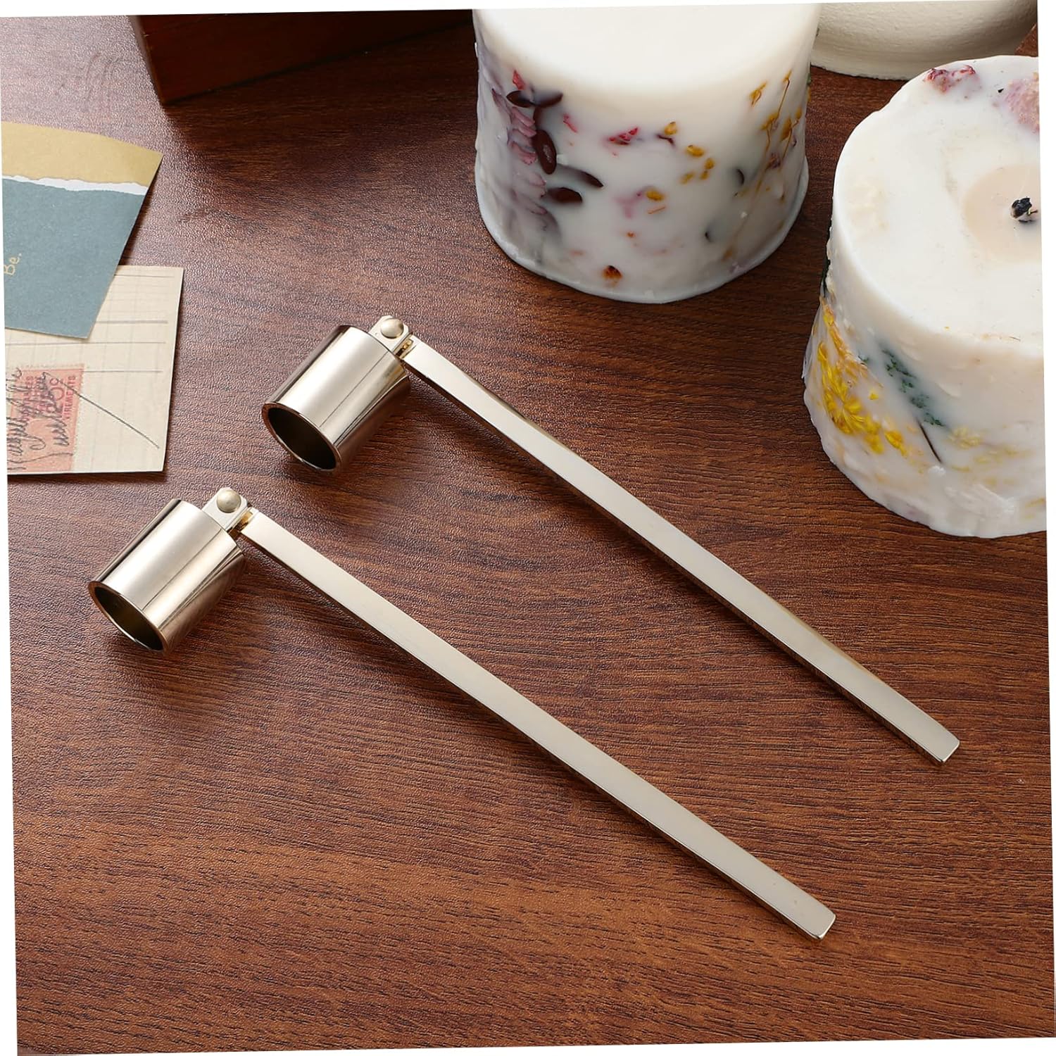 2pcs Portable Candle Snuffers Handle for Safe Extinguishing
