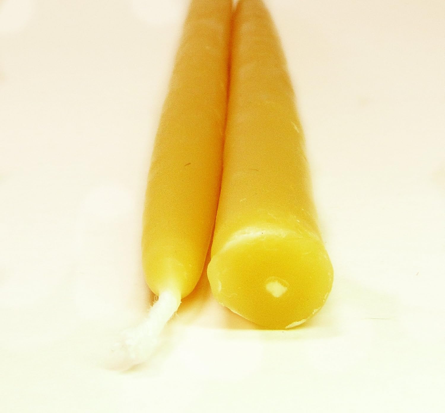 100 Pure Beeswax Taper Candles Set of 24