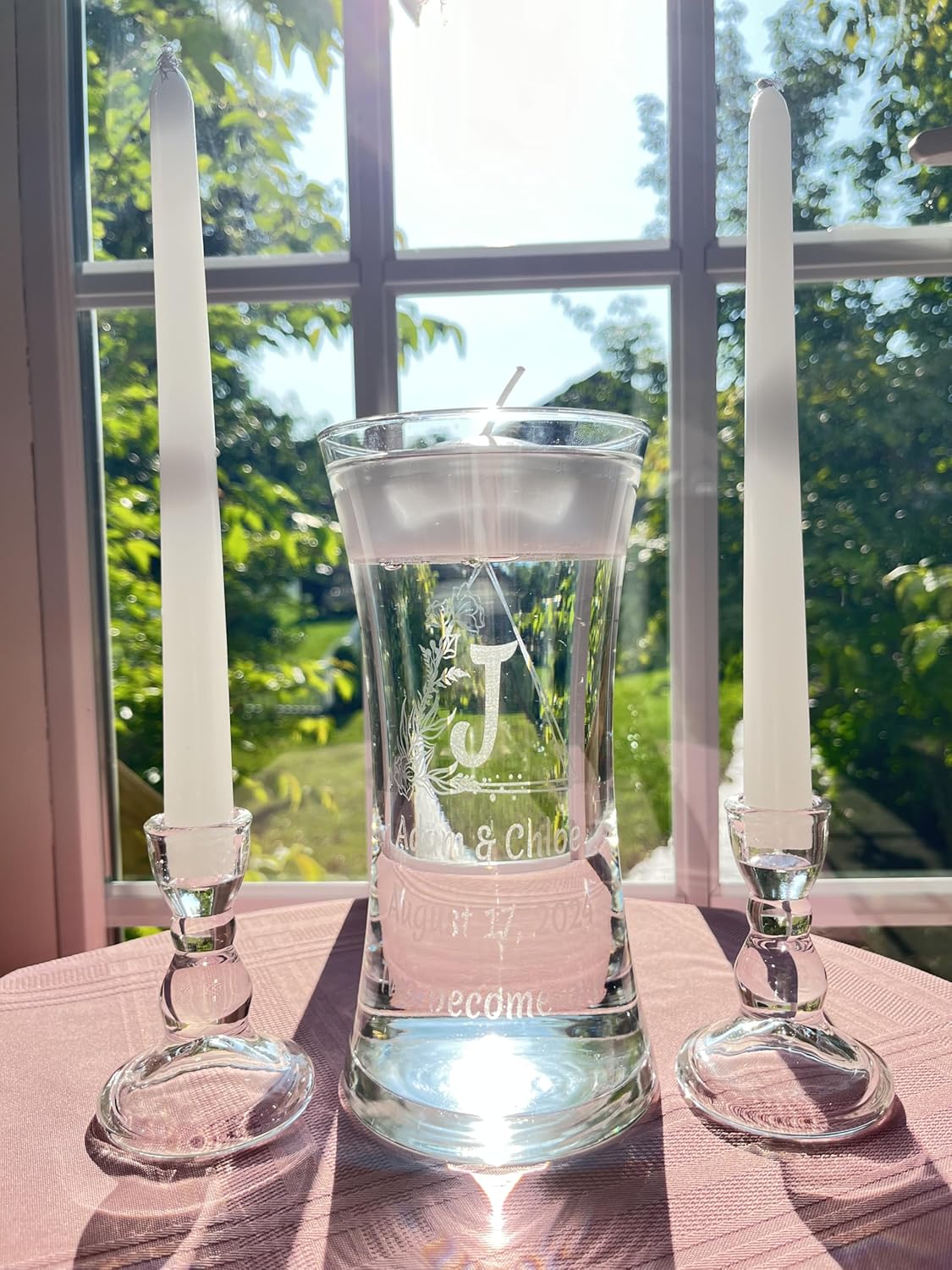 Personalized Floating Candle Unity Set with 3 Designs