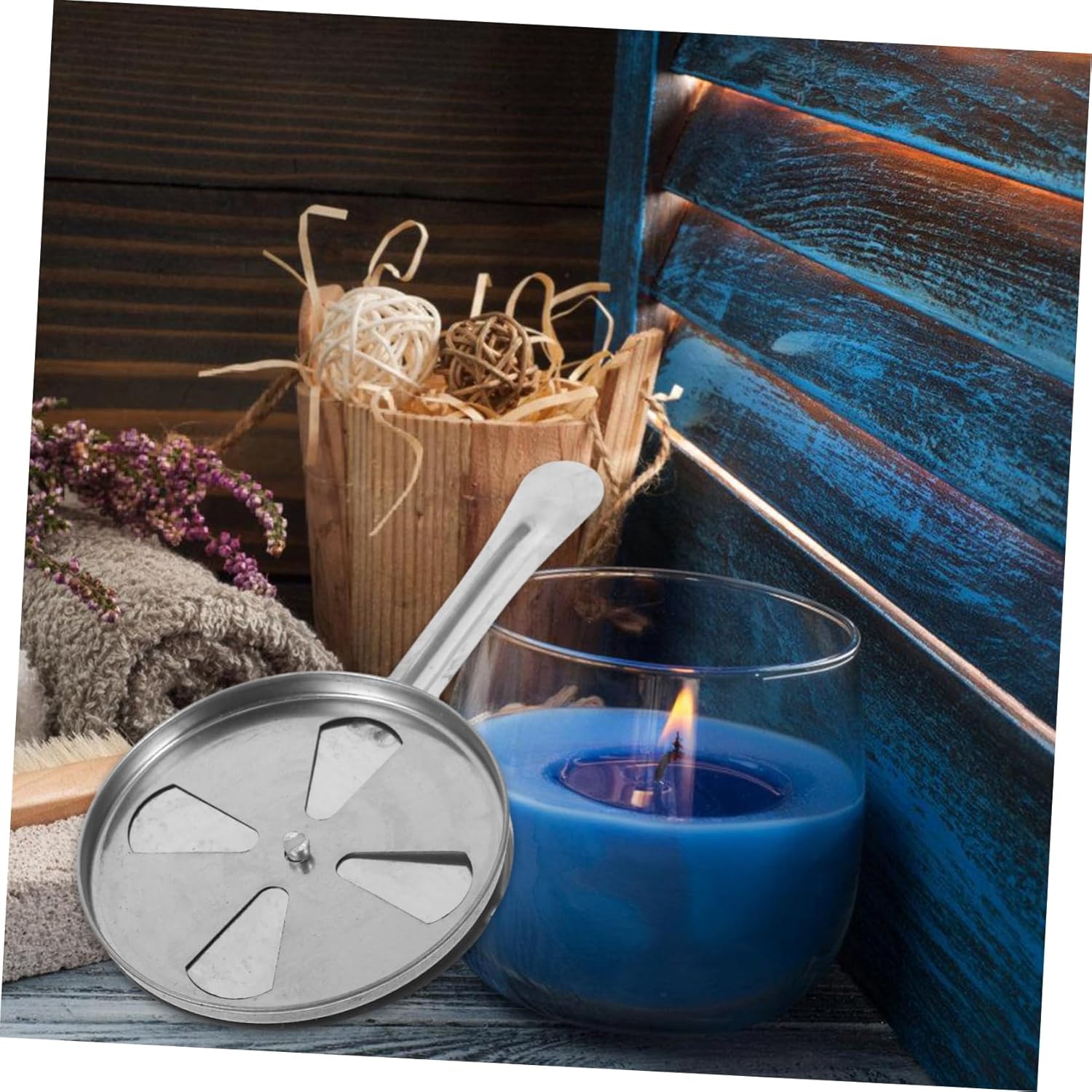Stainless Steel Candle Snuffer with Flame Regulator Cap