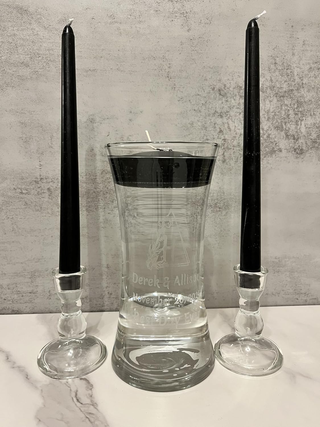 Personalized Floating Candle Unity Set with 3 Designs