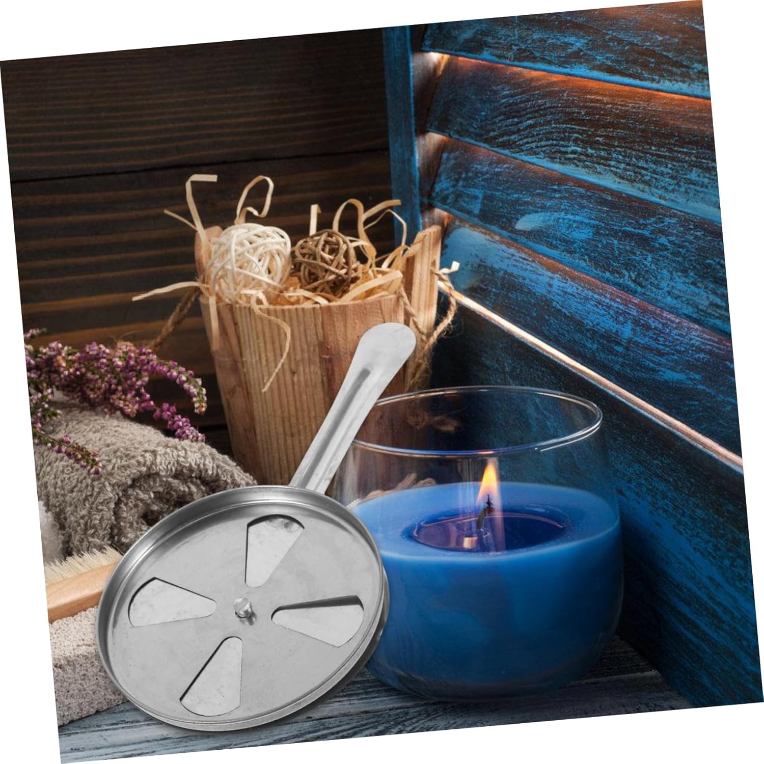 Stainless Steel Adjustable Candle Snuffer Tool for Safe Flame Extinguishing