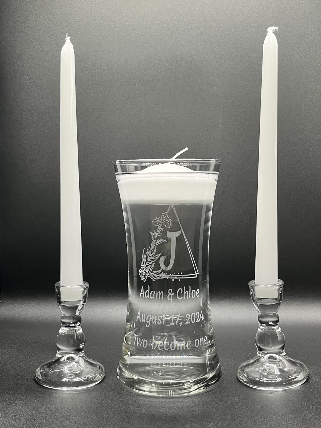 Personalized Floating Candle Unity Set with 3 Designs