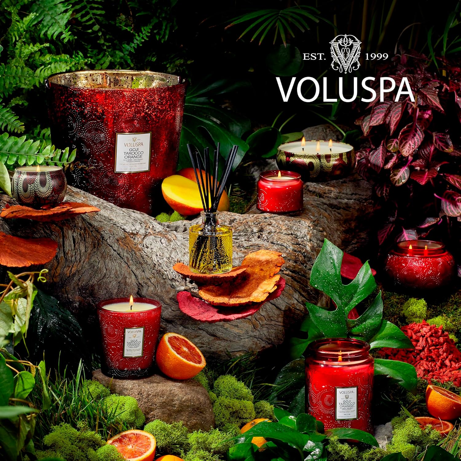 Voluspa Goji Tarocco Orange Mini Tin Candle 4 oz